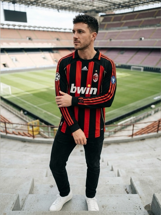 adidas Other - Vintage Adidas AC Milan 2006 2007 UCL Home Jersey Long Sleeve XL